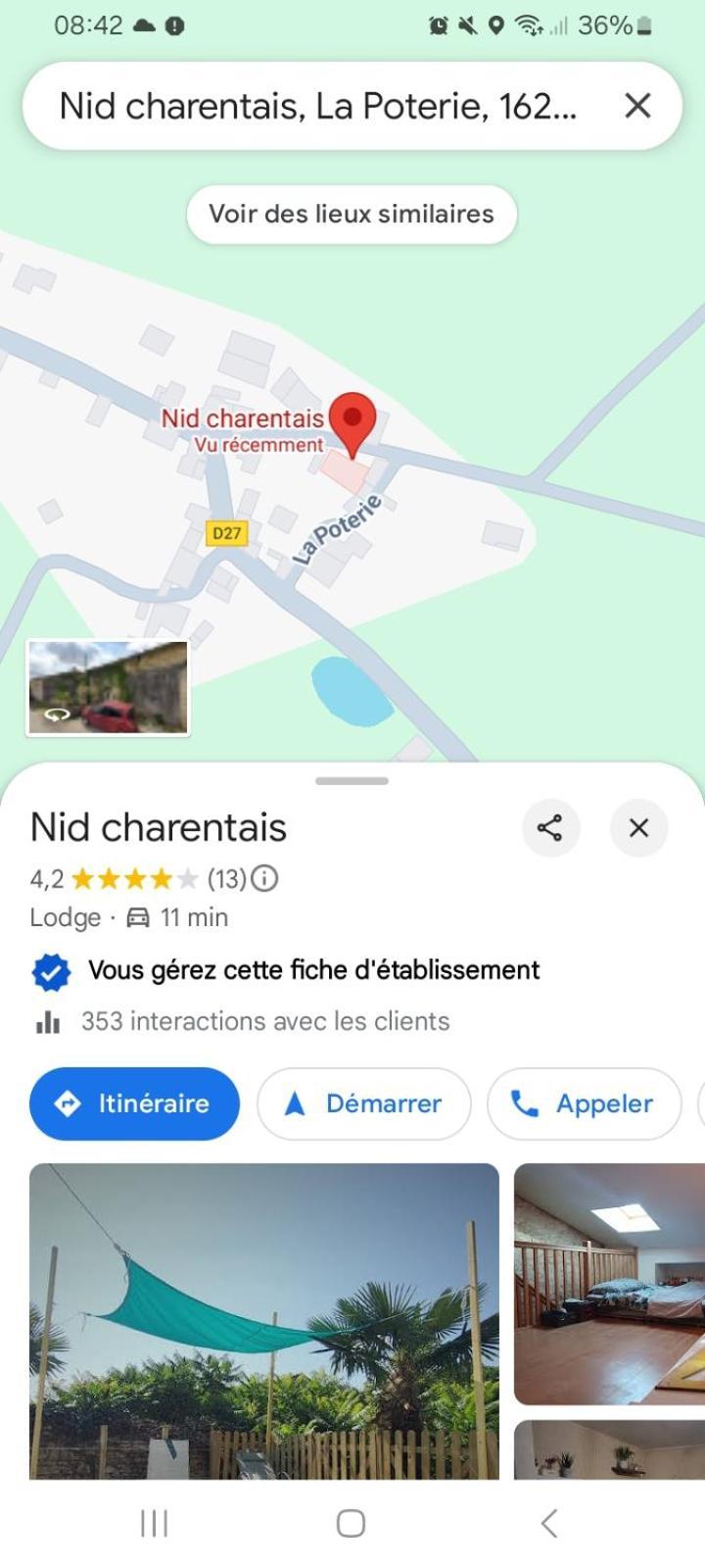 Les Chambres Du Nid Charentais La Poterie  Exterior photo